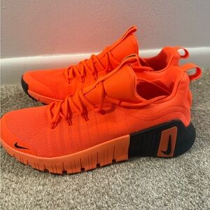 Nike Orange Metcon 6 Athletic Sneakers